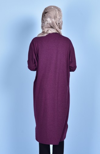Tunic with Necklace 6540-02 Maroon 6540-02