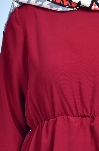Beli Lastikli Tunik 0067-03 Bordo