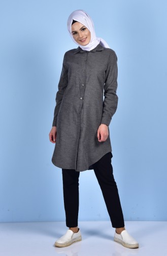 Buttoned Tunic 6276-05 Grey 6276-05
