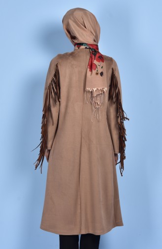 Wildleder Kleid mit Fransen 0051-02 Nerz 0051-02