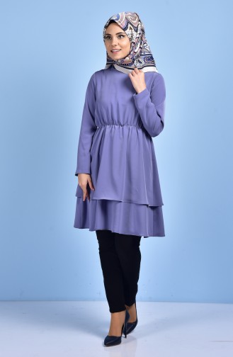 Beli Lastikli Tunik 0067-01 Lila