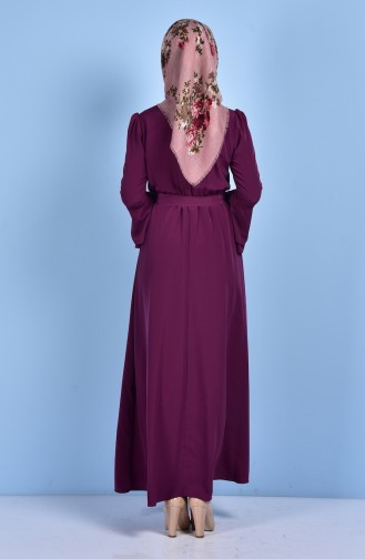 Purple Hijab Dress 0056-02