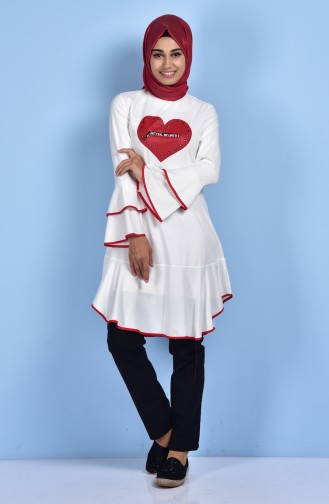 Biyeli Tunik 0895-01 Ekru