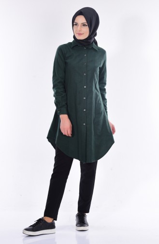 Buttoned Tunic 6276-06 Jade Green 6276-06