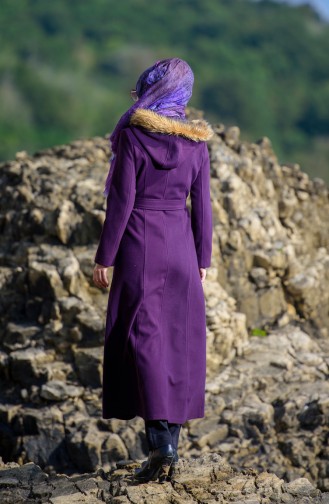 Fur Cachet Coat 1842-05 Purple 1842-05