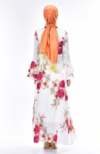 Pink Hijab Dress 5007A-02