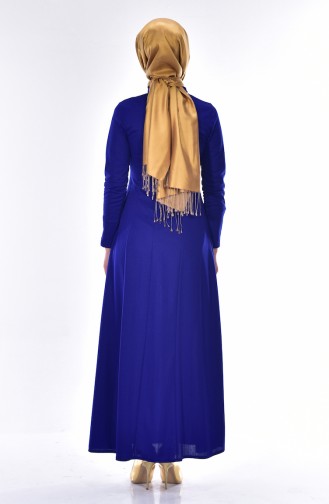 Saxe Hijab Dress 4401-06