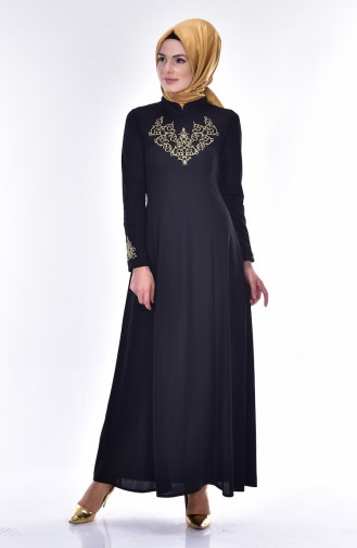 Black İslamitische Jurk 4401-04