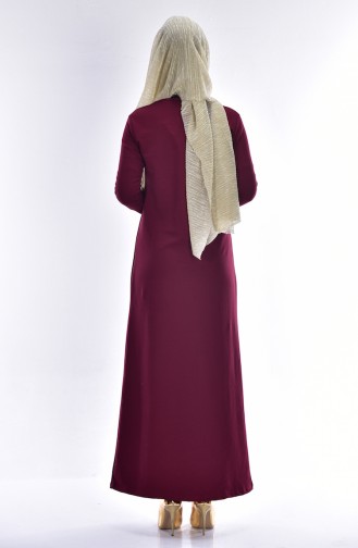 Robe avec Collier 2779-11 Cerise 2779-11