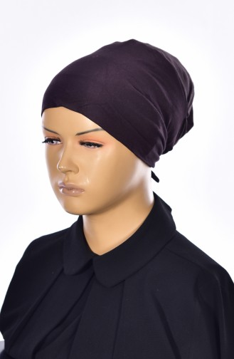 Sefamerve Bonnet Sans Couture Grande Taille 16 Brun 16