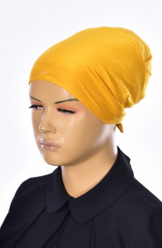 Sefamerve Bonnet Sans Couture Grande Taille 23 Moutarde 23