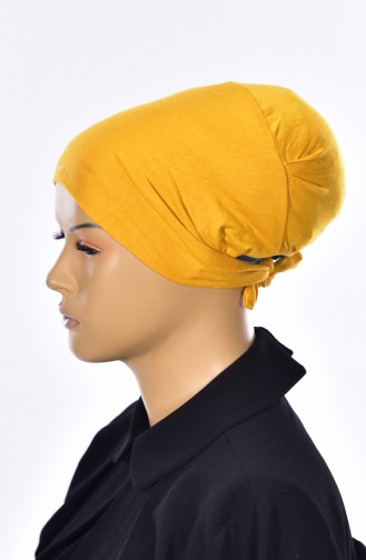 Sefamerve Bonnet Sans Couture Grande Taille 23 Moutarde 23