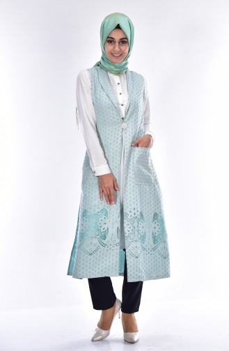 Mint Green Waistcoats 0064-01