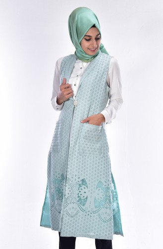 Mint Green Waistcoats 0064-01