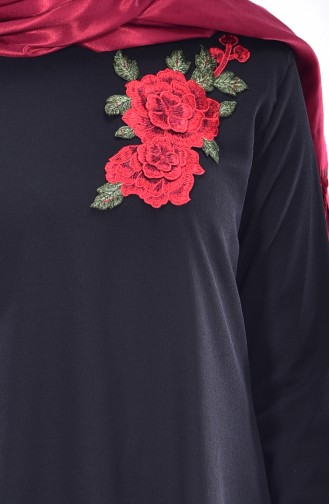 Embroidered Tunic 0871-01 Black 0871-01