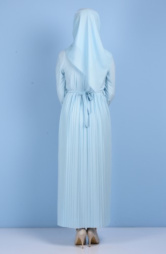 Ice Blue Hijab Dress 5056-12