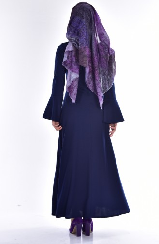 Dunkelblau Abayas 8633-02