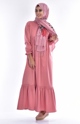 Powder Hijab Dress 1190-07