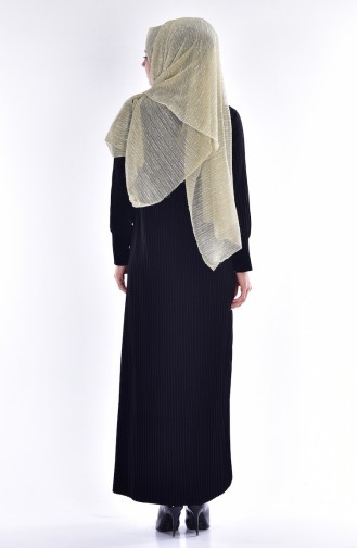 Black Hijab Dress 0183-01
