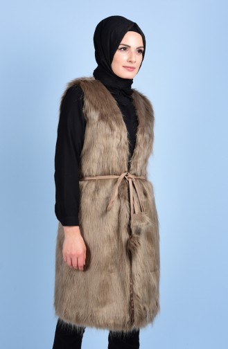 Kürk Yelek 0460-05 Vizon