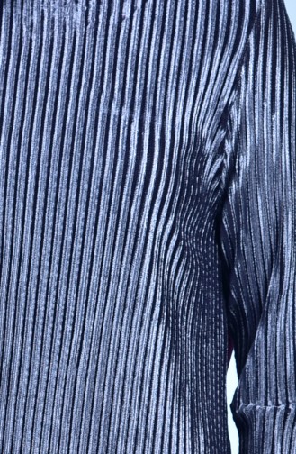Kadife Tunik Pantolon İkili Takım 17100-01 Mavi