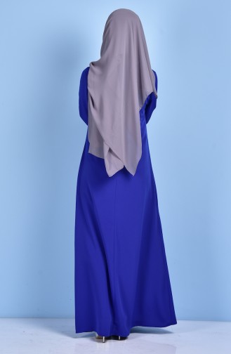 Saxe Hijab Dress 1193-01