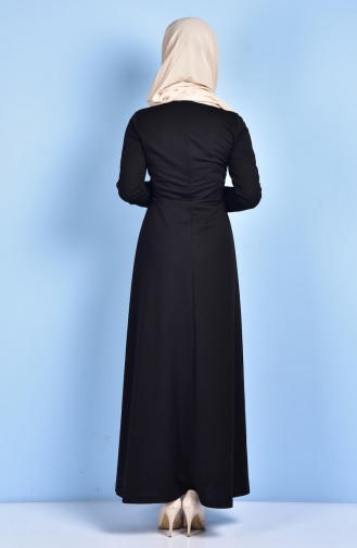 Top Detailed Dress 1001-03 Black 1001-03