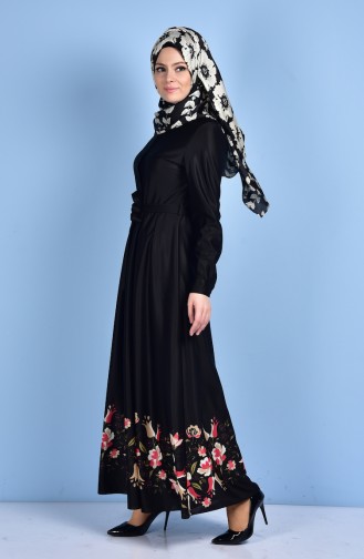 Longue Tunique Boutonnnées 5069-02 Noir 5069-02