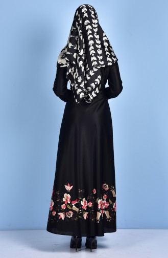 Longue Tunique Boutonnnées 5069-02 Noir 5069-02