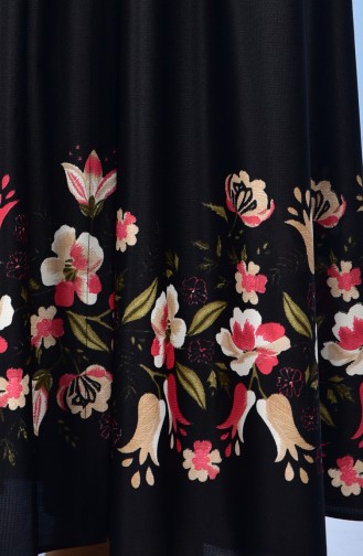 Longue Tunique Boutonnnées 5069-02 Noir 5069-02