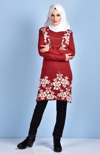 Claret Red Sweater 1128-06