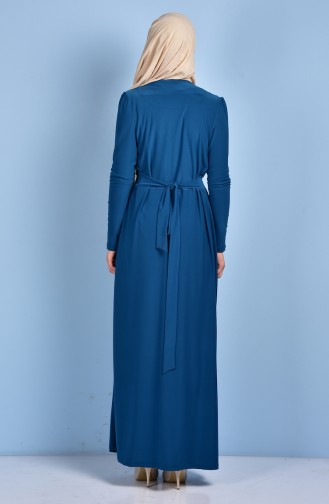Petrol Hijab Dress 0520-04
