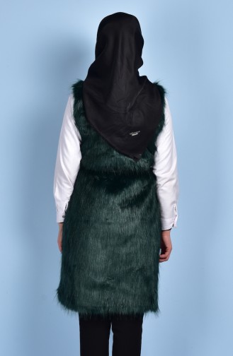 Kürk Yelek 0460-02 Yeşil