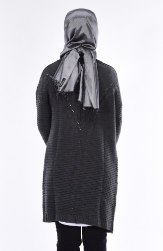 Strickjacke mit Fledermausärmeln 5656-08 Anthrazit 5656-08