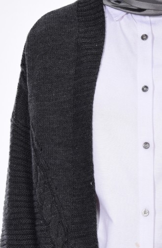 Strickjacke mit Fledermausärmeln 5656-08 Anthrazit 5656-08