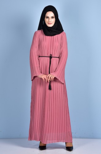 Dusty Rose Hijab Dress 4280-07