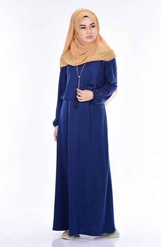 Indigo Hijab Dress 4426-03