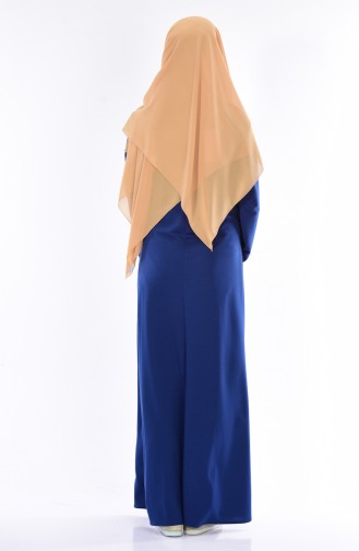 Indigo Hijab Dress 4426-03