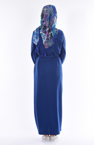 Indigo Hijab Dress 1031-06