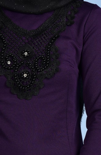 Purple Hijab Dress 2163-06