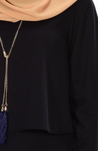 Black Hijab Dress 4426-05