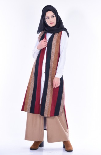 Gilet Emprime Velours 2424-01 Bordeaux 2424-01