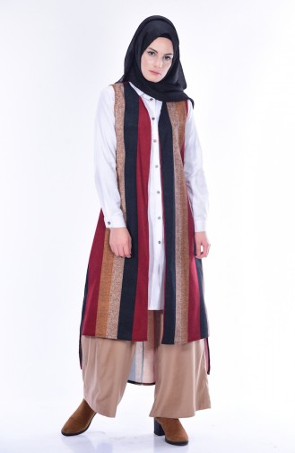 Gilet Emprime Velours 2424-01 Bordeaux 2424-01