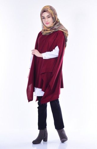 Claret Red Poncho 31251-04