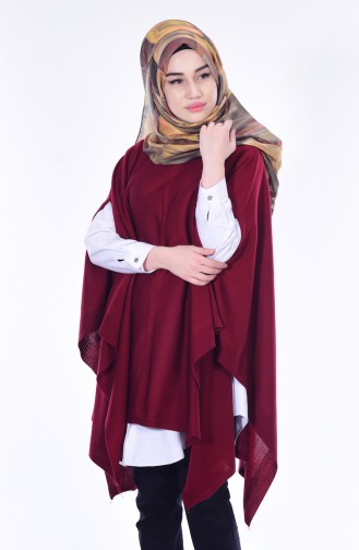Claret Red Poncho 31251-04