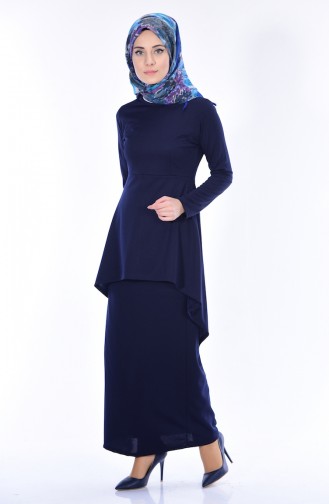 Etek Bluz İkili Takım 1028-08 Lacivert
