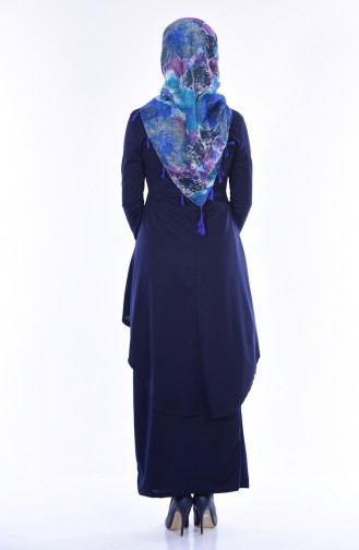 Etek Bluz İkili Takım 1028-08 Lacivert