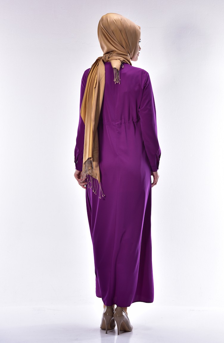 Light Purple Hijab Dress 4180-05 | Sefamerve