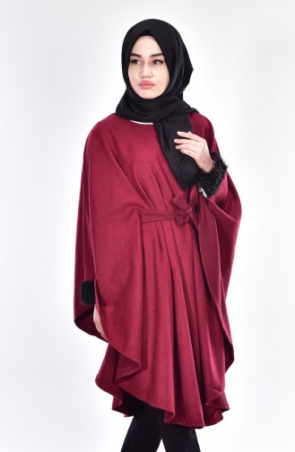 Claret Red Poncho 17601-03