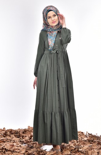 فستان كاكي 1440-05
